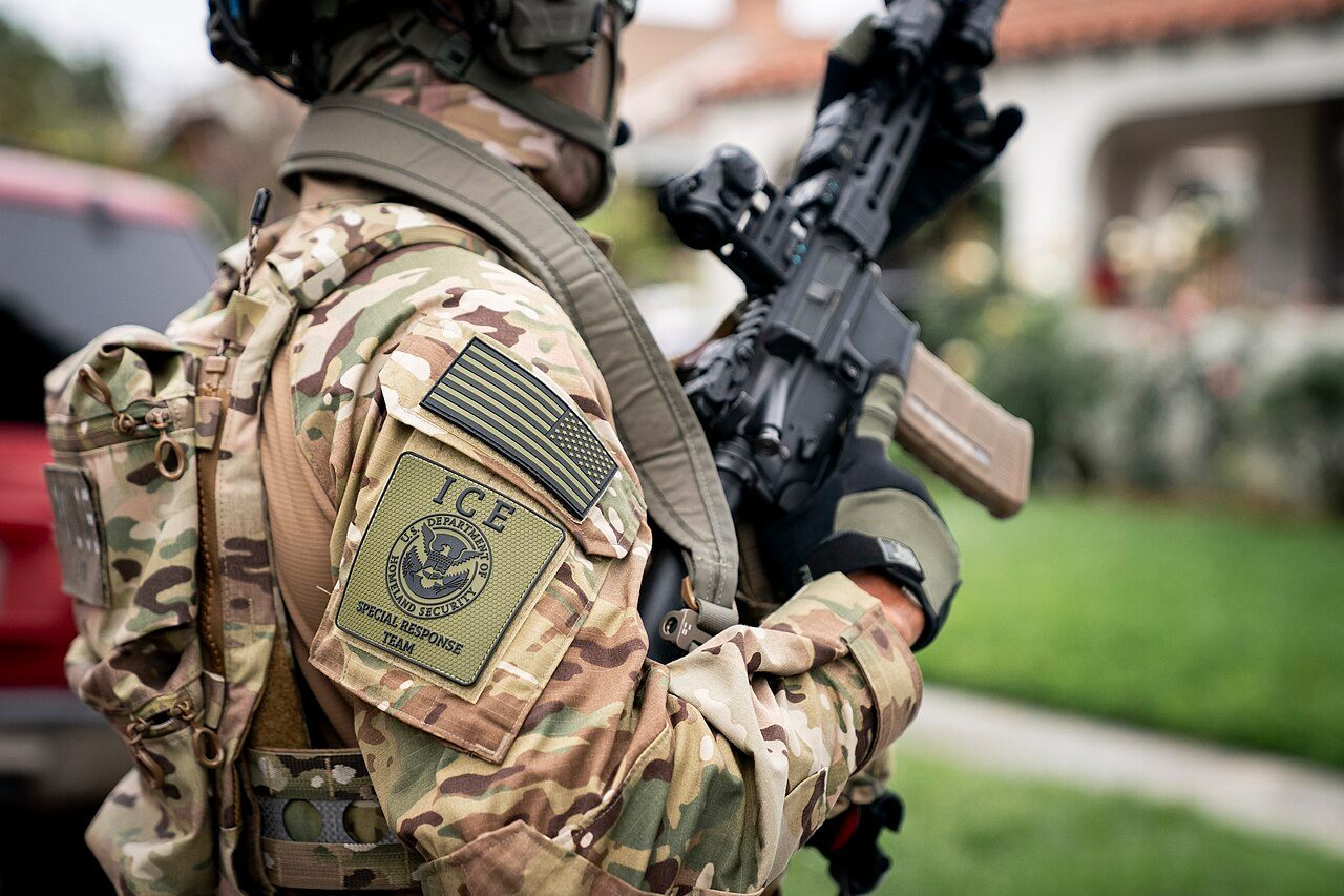 DHS and ICE Enforcement and Removal Operations officers conduct an operation in Los Angeles, June 2025.