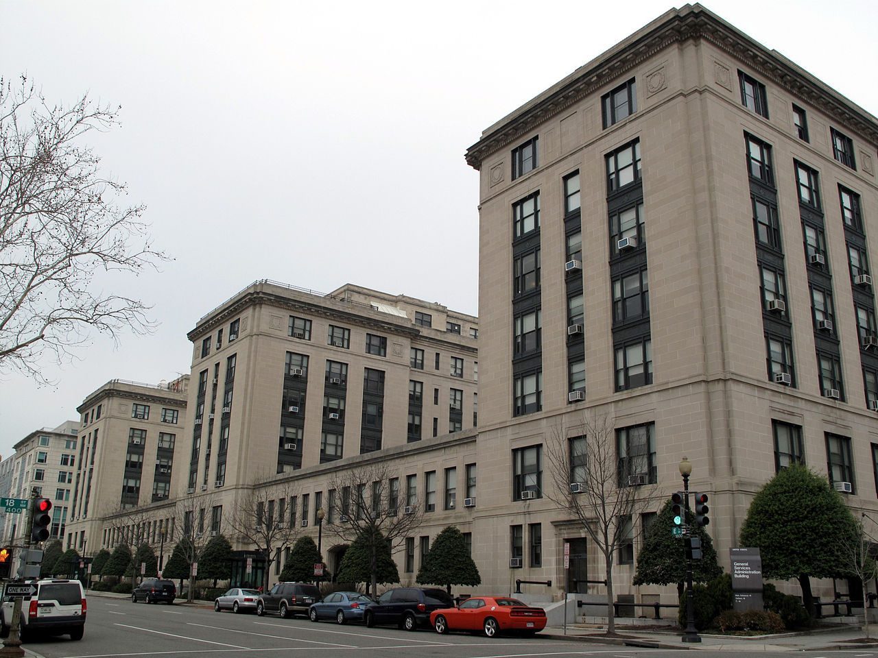 U.S. General Services Administration headquarters building, E Street facade, Washington, D.C.
