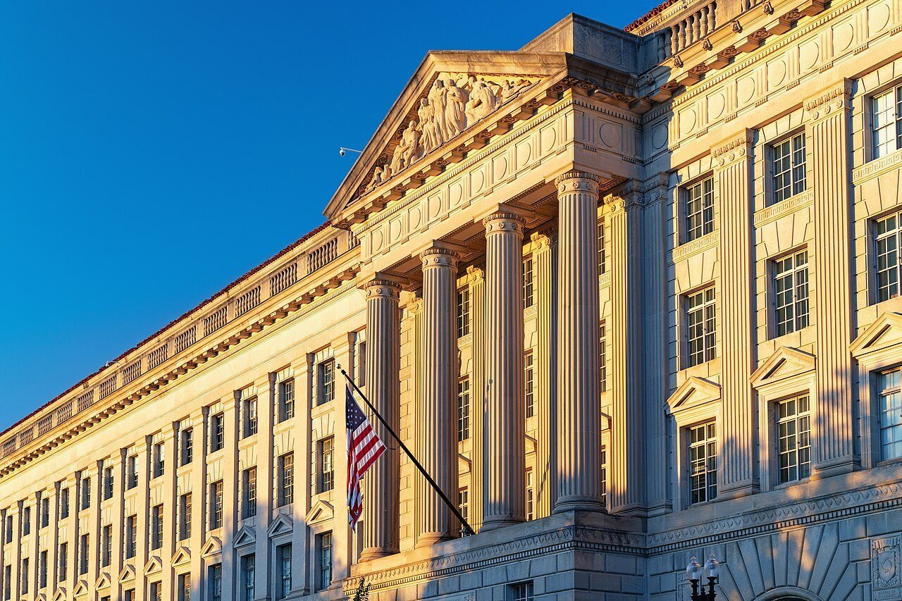 Herbert C. Hoover Federal Building, headquarters of the U.S. Department of Commerce, Washington, D.C.