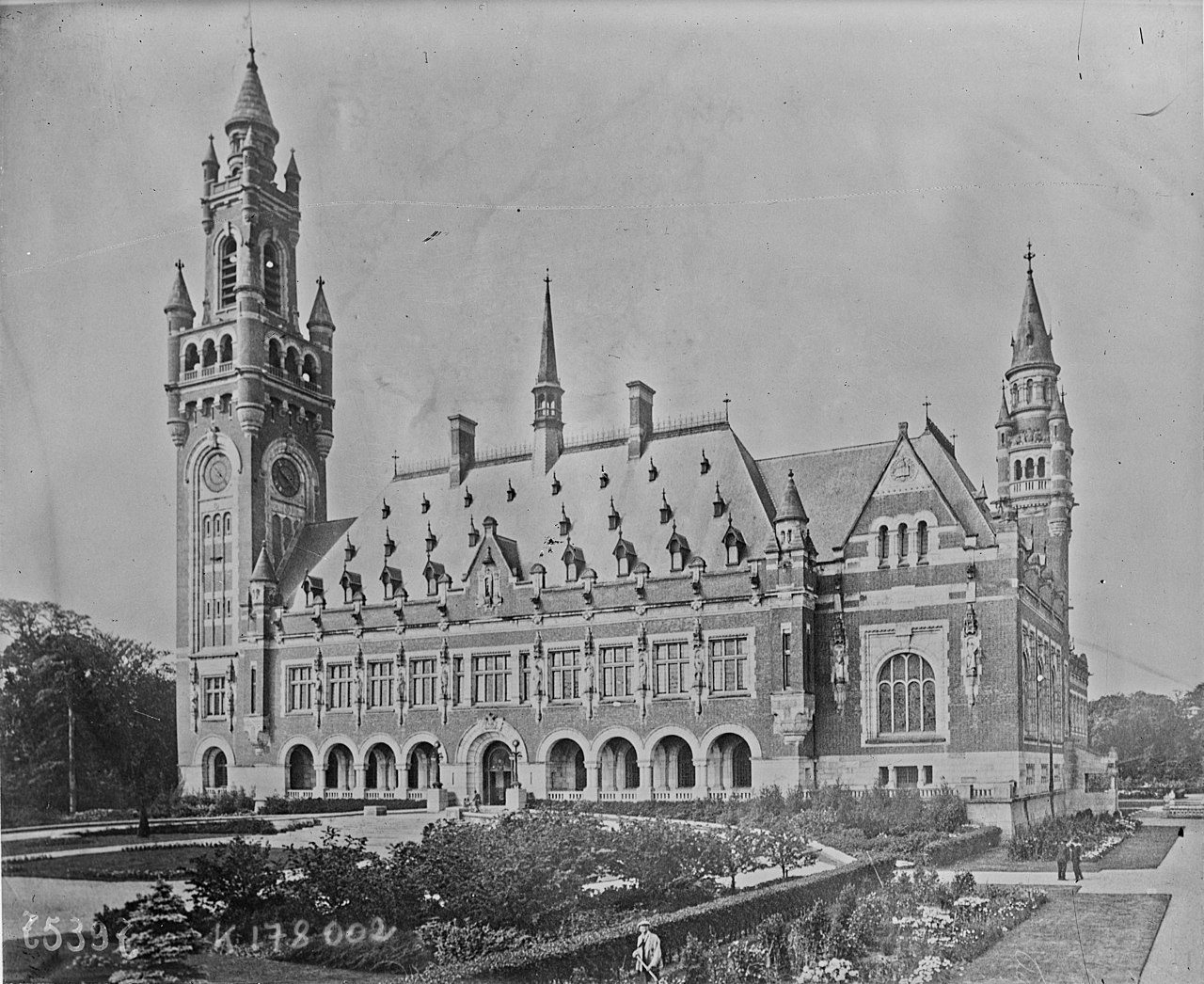 The Peace Palace in The Hague, a seat of international justice.