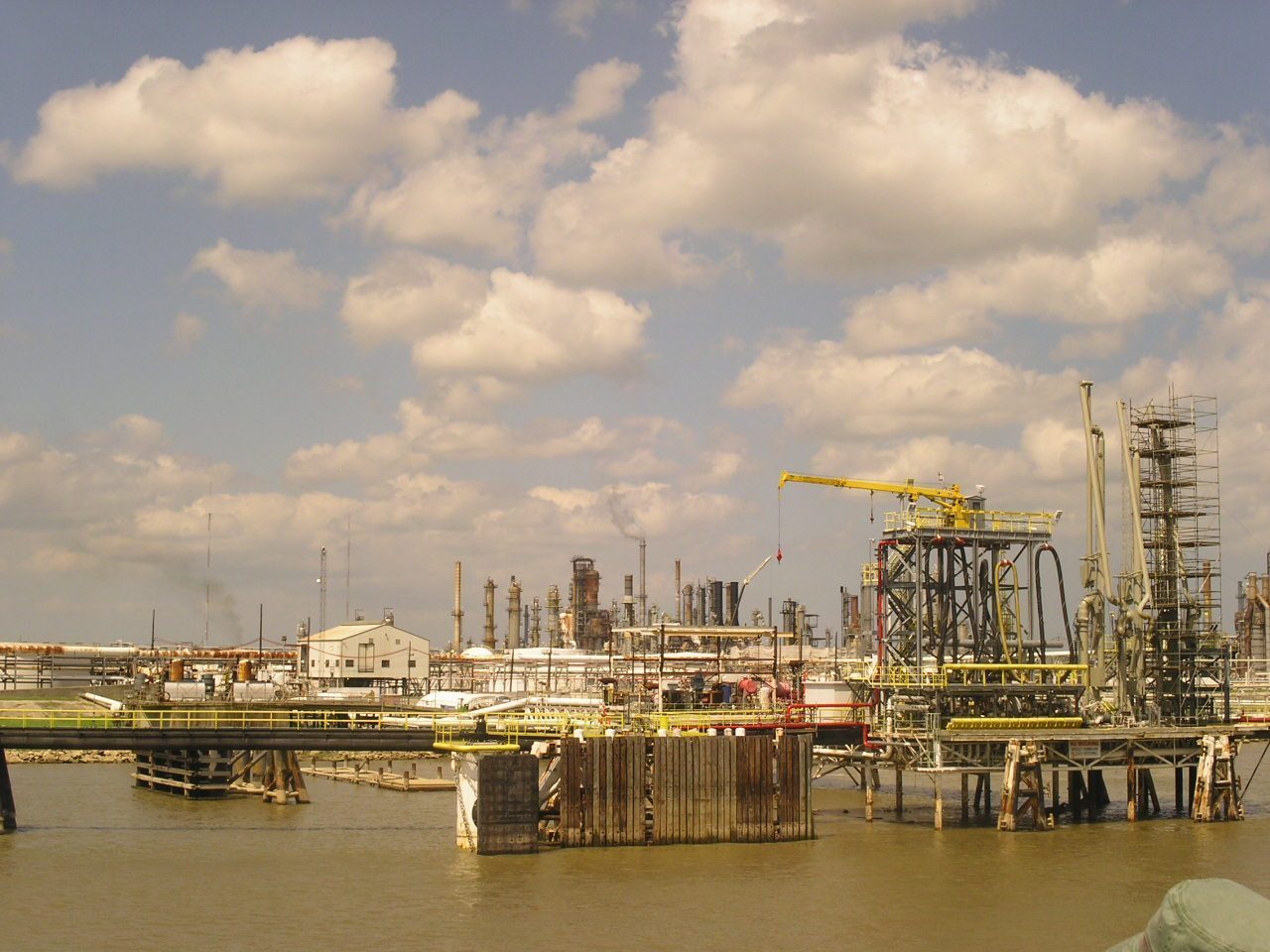 Oil refinery on the Mississippi River near New Orleans, Louisiana