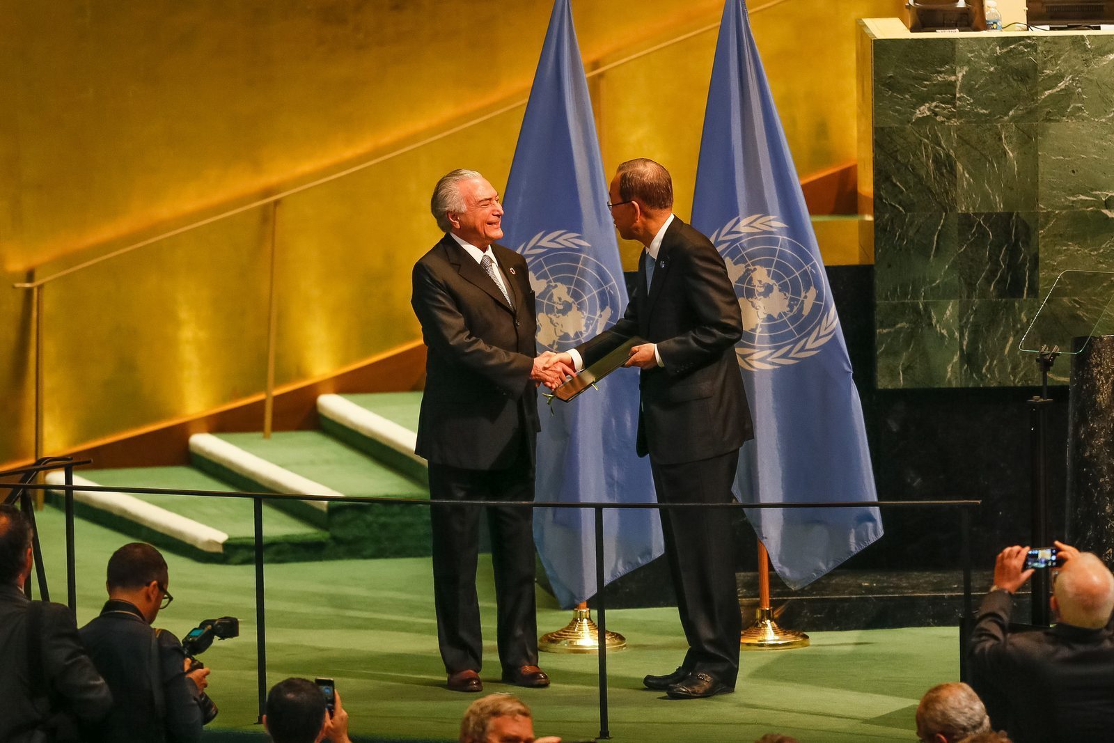High-level UN ceremony for Paris Agreement ratification deposits, September 2016