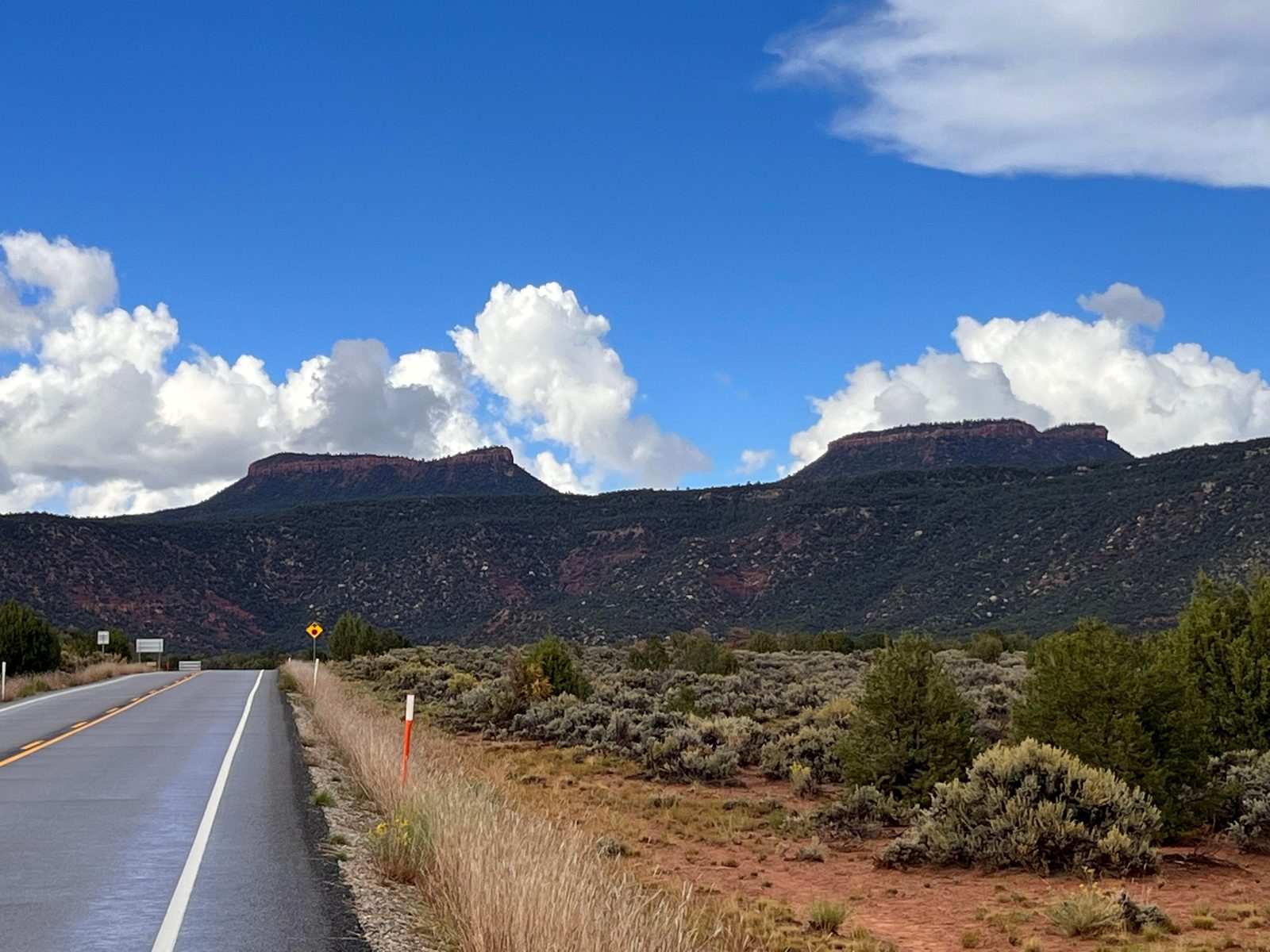 Bears Ears buttes viewed along UT-261, southeastern Utah