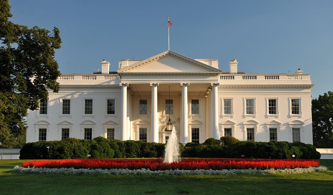 The White House, Washington D.C., viewed from the front lawn