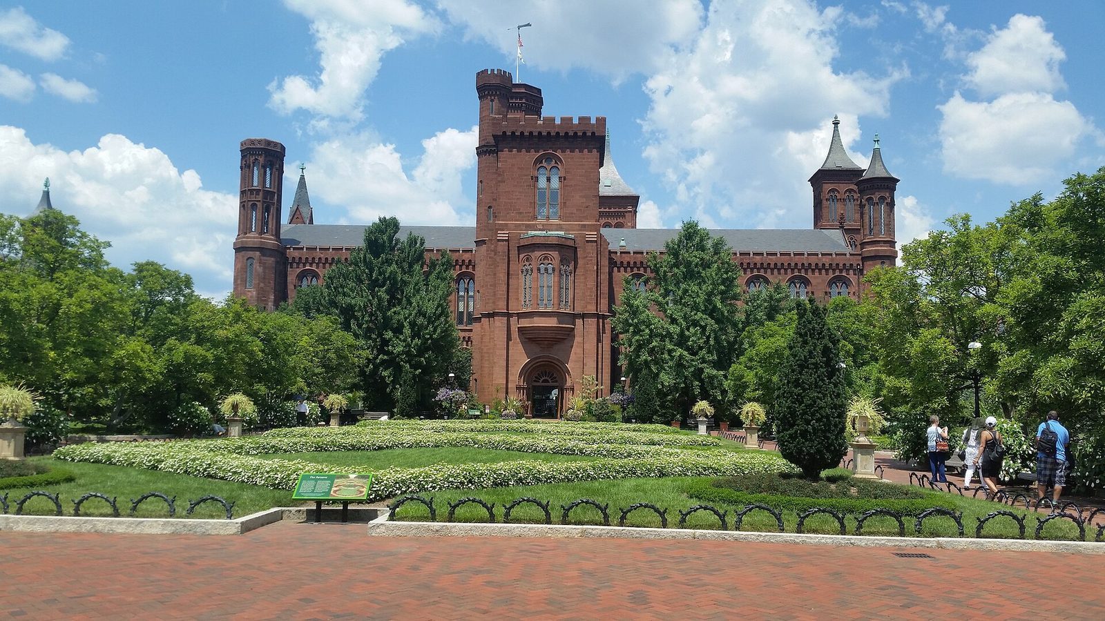 Smithsonian Institution Building known as the Castle on the National Mall in Washington D.C.