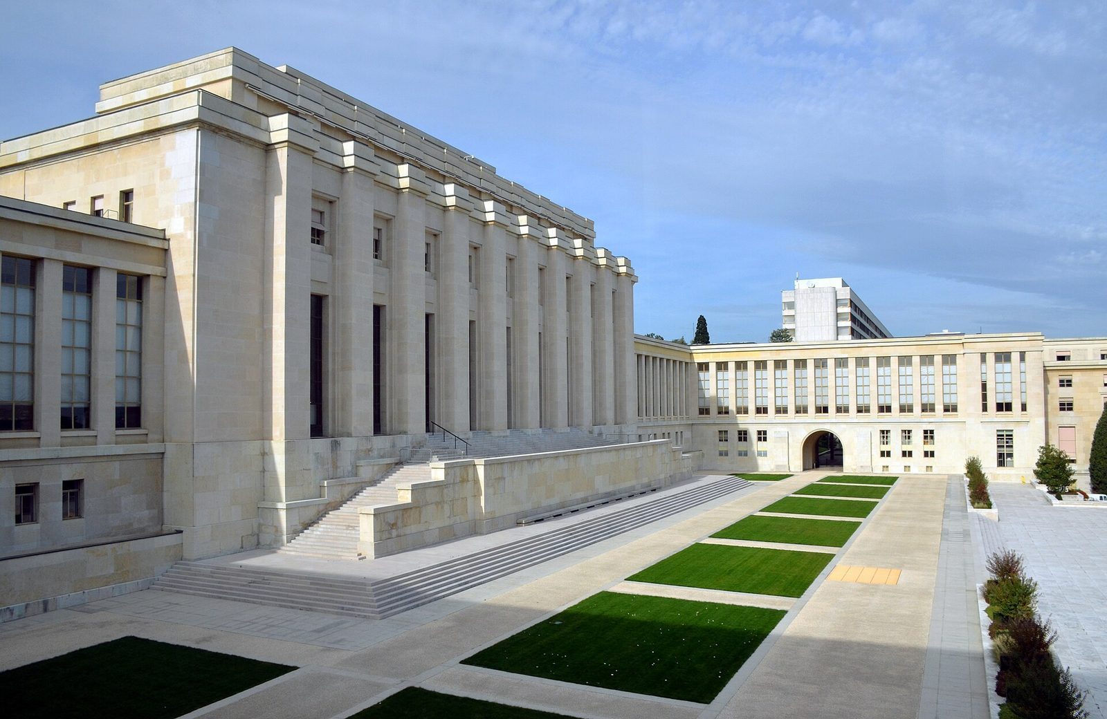 The Palais des Nations in Geneva, Switzerland, seat of the UN Human Rights Council.